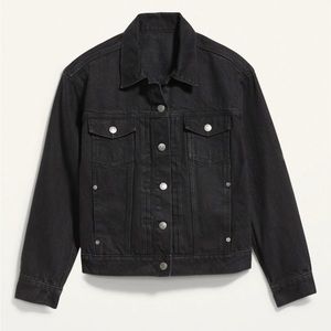Old Navy Relaxed Classic Black Jean Jacket
